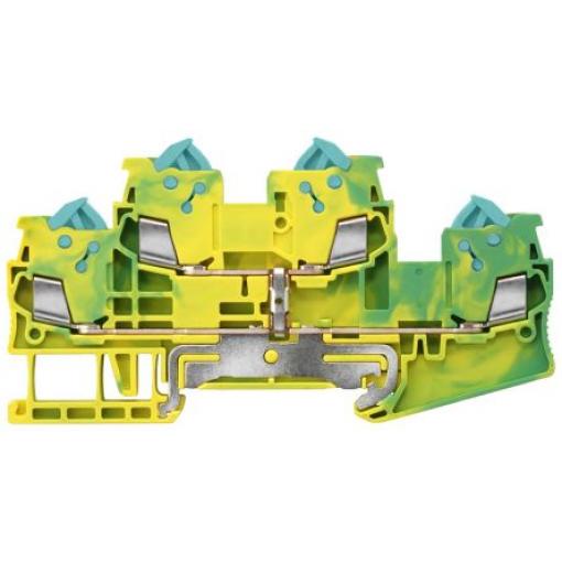Two-tier PE terminal with quick-connect