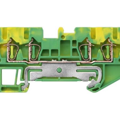 Siemens Zemnicí svorkovnice, počet cest: 1, 28 AWG, délka: 87 mm Lišta DIN 0.08 to 2.5 mm² barva Žlutá, Zelená Pružinová
