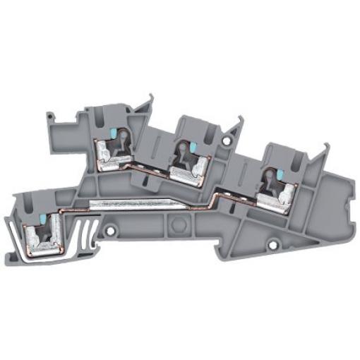 Siemens Svorkovnice pro montáž na lištu DIN 8WH6001-4DF00, řada: 8WH, 400 V Šedá 2.5 mm² zásuvný modul
