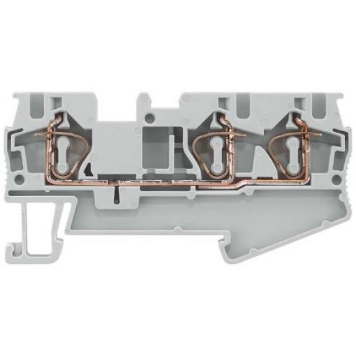 Siemens Svorkovnice na lištu DIN bez pojistky 8WH2003-0AG00, řada: 8WH, 800 V Šedá 4 mm² 1 Pružinová svorka