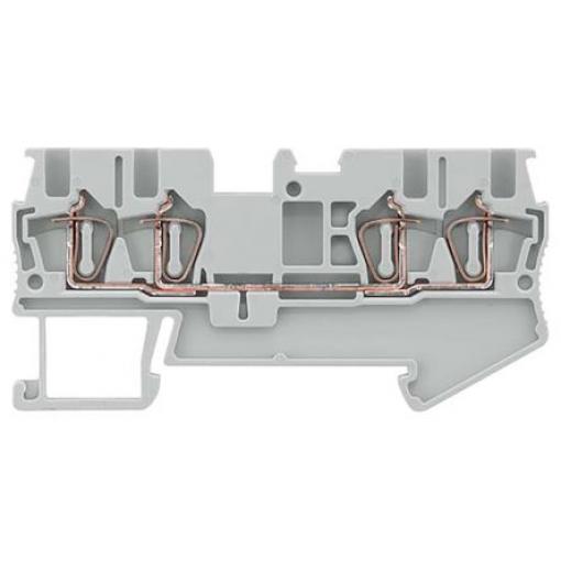 Siemens Svorkovnice na lištu DIN bez pojistky 8WH2004-0AE00, řada: 8WH, 500 V Šedá 1.5 mm² 1 Pružinová svorka