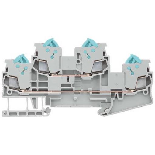 Two-tier terminals with quick-connect te