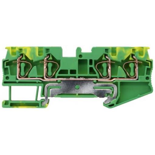 Siemens Zemnicí svorkovnice, počet cest: 1, 20 AWG, délka: 87 mm Lišta DIN 0.5 to 4 mm² barva Zelená, Žlutá Pružinová