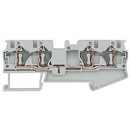 Siemens Svorkovnice na lištu DIN bez pojistky 8WH2004-0AG00, řada: 8WH, 800 V Šedá 4 mm² 1 Pružinová svorka