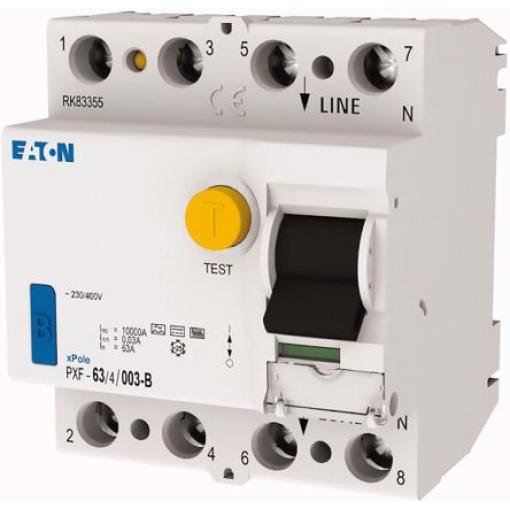 Jistič zbytkového proudu 4pólový Typ B 63 A 30 mA Eaton Typ B PXF PXF IEC/EN 61008