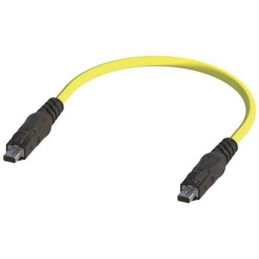 Ethernetový kabel, Žlutá, PUR, 60 V DC 0.5m