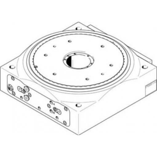 Pneumatický otočný aktuátor DHTG-220-6-A, řada: DHTG-220-6-A, max. tlak: 8 bar Festo Dvojčinný 0.03 °, vývrt: 220 mm