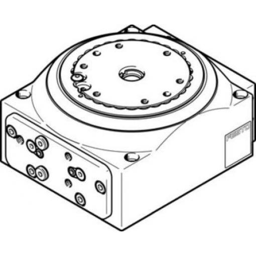 Pneumatický otočný aktuátor DHTG-65-24-A, řada: DHTG-65-24-A, max. tlak: 8 bar Festo Dvojčinný 0.03 °, vývrt: 65 mm