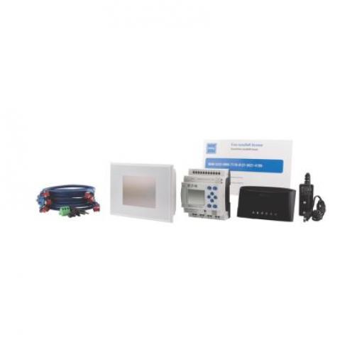 Startovací sada řada EasyE4, výstup: Relé Ethernet 4 8 12 → 24 V. Eaton