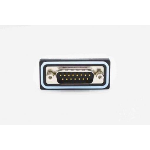 13W3 vert solder male flash 4-40 threade
