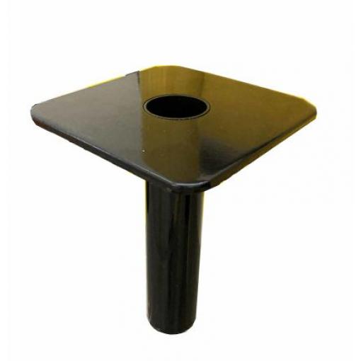 40 mm, Černá Pozinkovaná ocel Ø 40 mm výška 200 mm, šířka: 150mm RS PRO