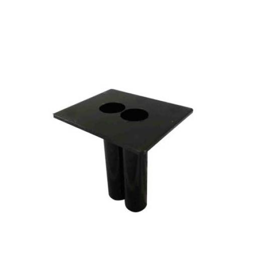 40 mm, Černá Ocel Ø 40 mm výška 200 mm, šířka: 150mm RS PRO