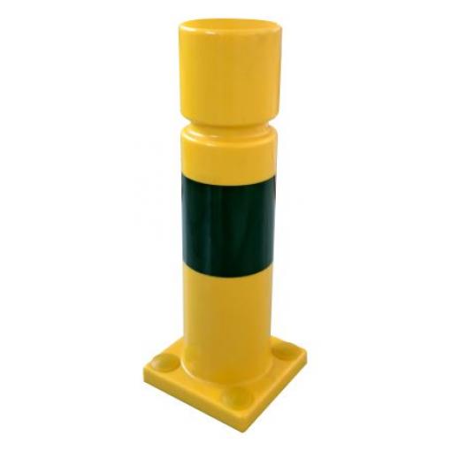 Ochranný sloup s tvarovou pamětí, Žlutá, Černá, délka: 400 mm, průměr: 100 mm, šířka: 100 mm RS PRO