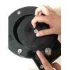 Základna pro zapuštění, Černá, délka: 220 mm, průměr: 100 mm, šířka: 190 mm RS PRO