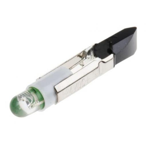 RS PRO Kontrolka barva světla Zelená Jednočipové, průměr: 5.5 mm, 24 V ac/dc