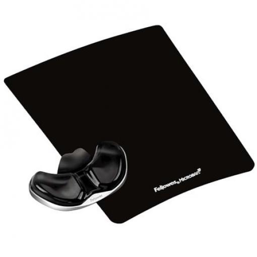Podložky pod myš a zápěstí, Černá Gel 19.1 mm x 279.4 mm x 228.6 mm Fellowes