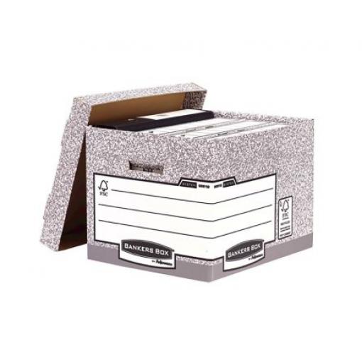 Fellowes Archivační krabice, Šedá 4, Recyklovaná deska 285 mm 333 mm 380 mm