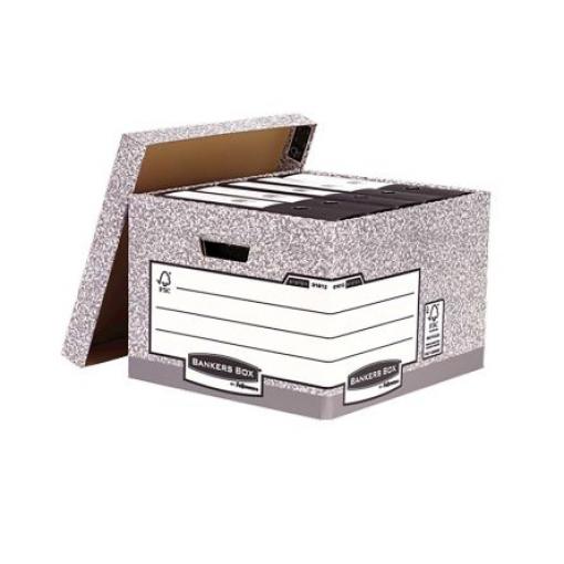 Fellowes Archivační krabice, Šedá 6, Recyklovaná deska 287 mm 380 mm 430 mm