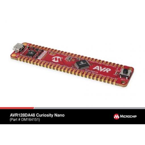 Microchip Vyhodnocovací deska, MPLAB X., GPIO DM164151, Mikrokontrolér, AVR128DA48, Vyhodnocovací sada AVR128DA48