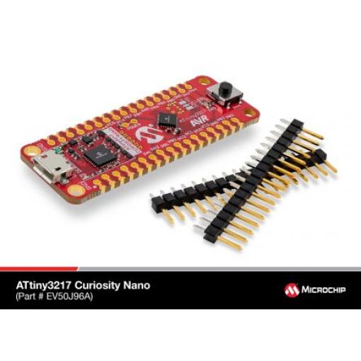 Microchip Sada pro hodnocení, ATtiny, MCU EV50J96A, Mikrokontrolér, ATtiny3217, Vyhodnocovací sada ATtiny3217 Curiosity
