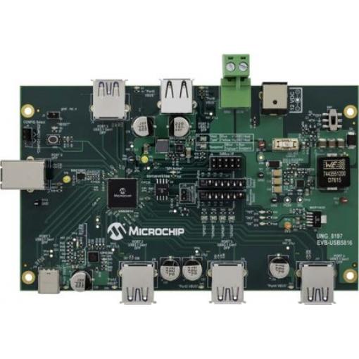 Komunikační a bezdrátový vývojový nástroj USB5816 Vyhodnocovací deska EVB-USB5816 Microchip, klasifikace: Deska rozhraní