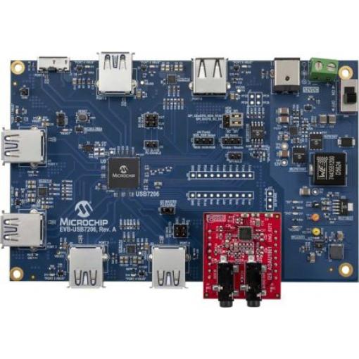Komunikační a bezdrátový vývojový nástroj, USB7206, Microchip