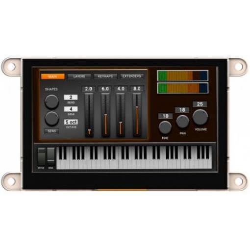 Barevný displej LCD gen4-FT813-43CTP, řada: gen4-FTDI Displays 4.3 in Dotykový displej 480 x 272 pixel podsvícení LCD