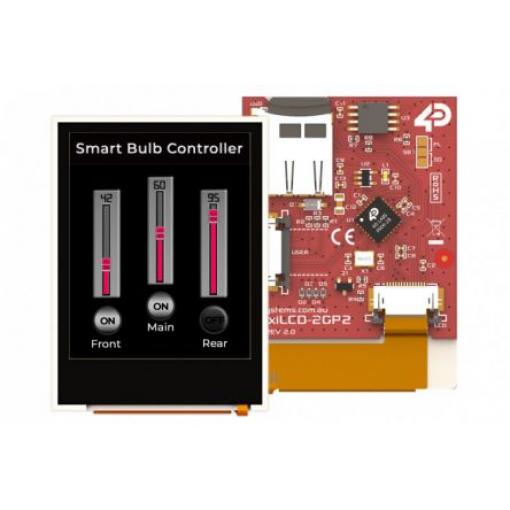 Barevný displej LCD pixxiLCD-20P2, řada: pixxiLCD 50.8 mm 176 x 220 pixel podsvícení LED rozhraní SPI 4D Systems