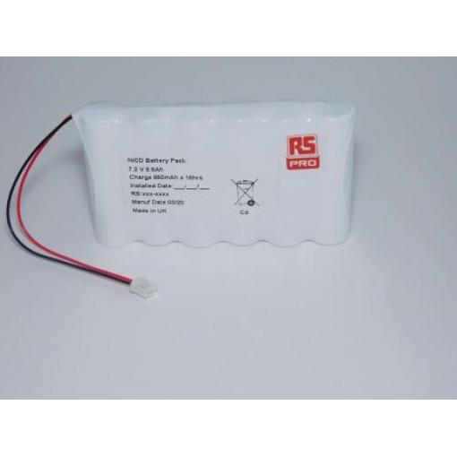 Sada nabíjecích baterií AA RS PRO 7.2 V NiCd 6článkový 940 mAh RS PRO