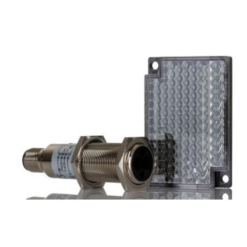 RS PRO Fotoelektrický snímač, řada: PR18 Infračervená LED Válcovitý Šroub, výstup: PNP NO/NC Retroreflexní IP67