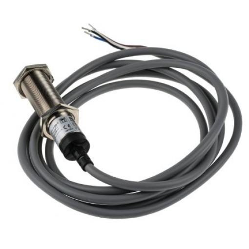 RS PRO Fotoelektrický snímač, řada: PR18 Červené světlo Válcovitý Kabel, výstup: NPN NO/NC Potlačení pozadí IP67