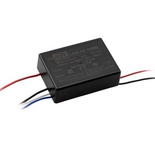 LED ovladač, řada: LDH-65 LDH-65-700W 80 V 700 mA 65 W ztlumování: PWM MEAN WELL