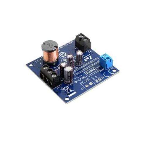 Inverzní buck 35 W w LED proudem řízeným HVLED002 s analogovou/PWM regulací stmívání Snižovací měnič STMicroelectronics,