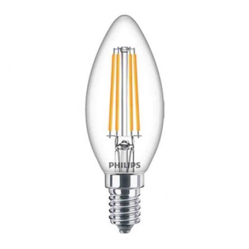 Dioda LED GLS, řada: Classic, 6,5 W, objímka žárovky: E14, B35, 220 → 240 V ekvivalent 60W, barevný tón: Teplá