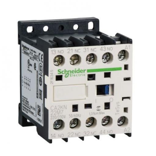 Schneider Electric Stykač napětí ve vinutí 24 V ac 4pólový 20 A 690V s 4 NO kontakty Bezpečnost, rozsah: TeSys K 4P (4
