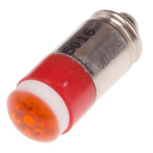 RS PRO Kontrolka barva světla Červená, objímka žárovky: Miniaturní drážka vícečipový, průměr: 6 mm, 12 V dc