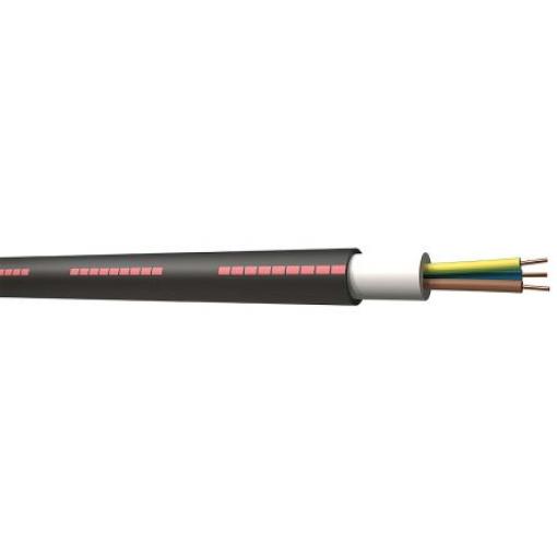 RS PRO Napájecí kabel, řada: U1000RO2V 2žilový 50 m Síťovaný polyethylen plášť, Černá, vnější průměr: 9.2 mm OD, 0.6/1