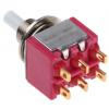 C & K Tlačítkový spínač, řada: 8020 DPDT Panel Okamžité 6.4 mm 400 mA