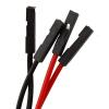 Kitronik Doplňkový kabel s krokodýlími svorkami pro BBC micro:bit, Červená, Černá, délka kabelů: 300 mm