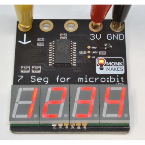 Monk Makes 7segmentový displej pro Micro bit