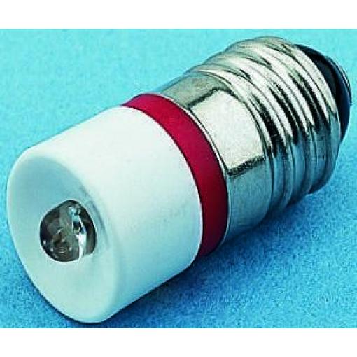 RS PRO Kontrolka barva světla Červená, objímka žárovky: E10 Jednočipové, průměr: 10 mm, 28 V ac/dc