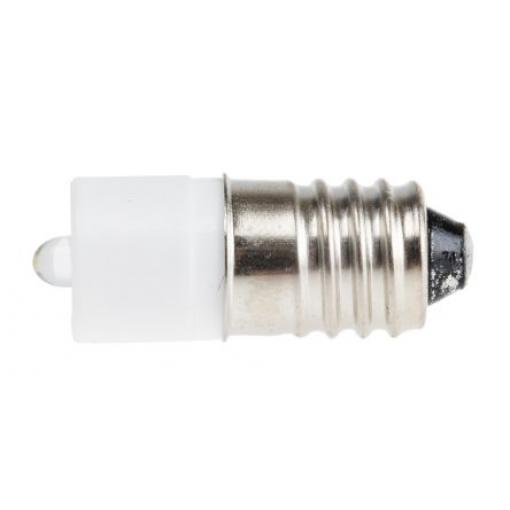 RS PRO Kontrolka barva světla Bílá, objímka žárovky: E10 Jednočipové, průměr: 10 mm, 60 V ac/dc