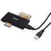 Čtečka paměťových karet 4portový Hama USB 3.0 MicroSD, MS, Compact Flash, SD