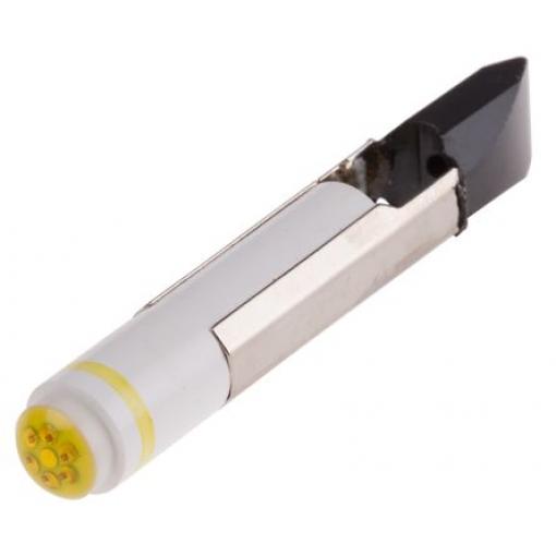 Žárovka indikátoru barva světla Žlutá, objímka žárovky: Telefonní kontaktní patice vícečipový, průměr: 6.8mm, 24V dc