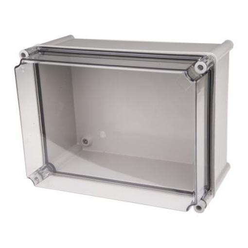 CAHORS Pouzdro, řada: GRP Combiester IP66 Nestíněný S přírubou barva Šedá IK09 barva Průhledné Laminát 360 mm 201 mm 270