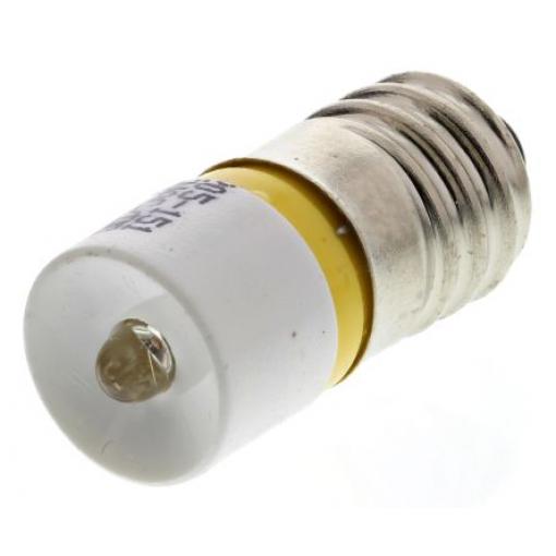 RS PRO Kontrolka barva světla Žlutá, objímka žárovky: E10 Jednočipové, průměr: 10 mm