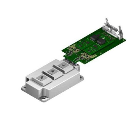 Vyhodnocovací deska 62CA4-1700V 62MM ADAPTÉR MOSFET Microchip 2ASC-17A1HP, pro použití s: STANDARDNÍ POLOMŮSTEK 1700V