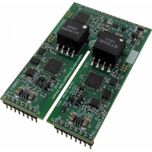 Vyhodnocovací deska Vysoce výkonné jádro ovladače hradla SiC MOSFET Microchip 2-Channel Gate Driver Core, pro použití s: