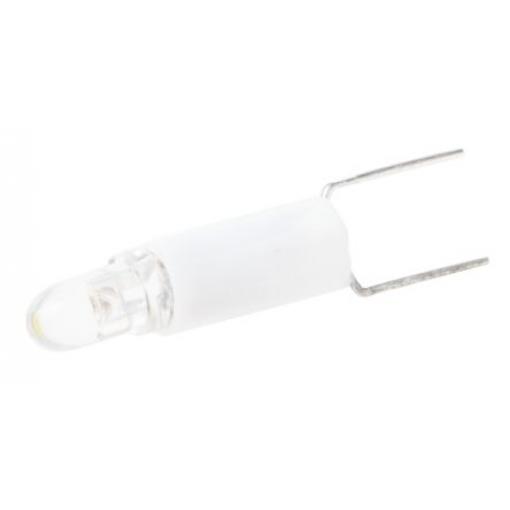 RS PRO Kontrolka barva světla Bílá Jednočipové, průměr: 4.25 mm, 28 V ac/dc