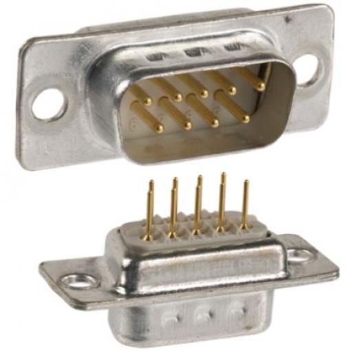 Norcomp Konektor D-Sub, řada: 172, počet kontaktů: 9, orientace těla: Rovný 10.9 mm, Montáž do panelu Vnější,